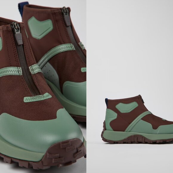 Drift Trail VIBRAM Multicolored recycled PET ankle boots for men - Picture 2 of 6